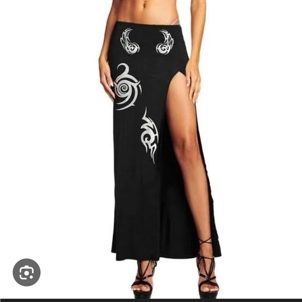 I.AM.GIA Elegant Black Maxi Skirt